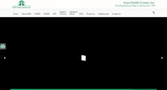 Desktop Screenshot of hopehealthsystems.com